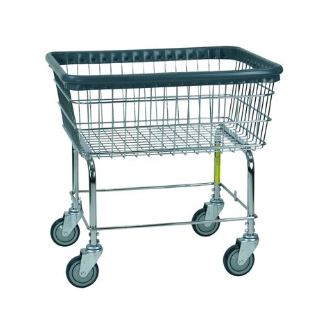 R&B Wire Products Steel Rolling Wire Laundry Cart, 2.5 Bushel 96CBC